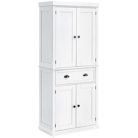 easycomfort easycomfort mobile cucina con armadietto superiore e inferiore e cassetto centrale in legno 76x40 5x184 cm bianco