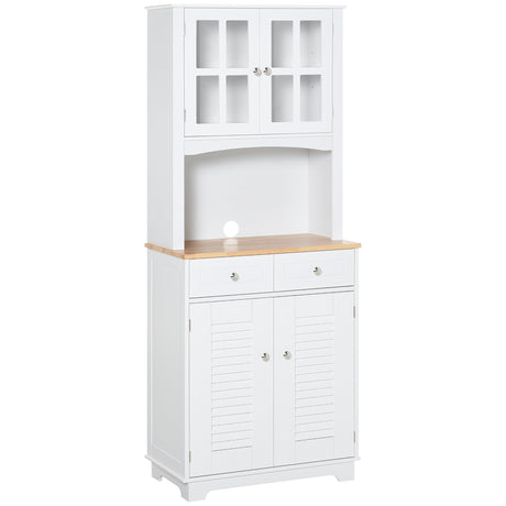 easycomfort easycomfort credenza alta per cucina mobile buffet in legno bianco armadio dispensa in stile classico bianco 68x39 5x170cm ean 8054144135472