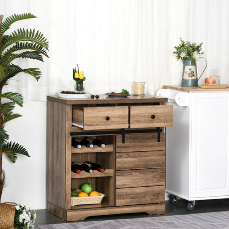 easycomfort easycomfort credenza da cucina in stile industriale dispensa per sala da pranzo cassettiera da soggiorno vintage 80x39x86cm ean 8054144130026