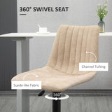 easycomfort easycomfort sgabelli da bar set 2 pezzi ad altezza regolabile in acciaio e poliestere 47 5x57 5x95 116 cm marrone
