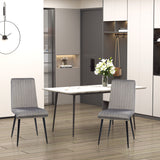 easycomfort easycomfort set 2 sedie da cucina imbottite e salvaspazio con gambe in acciaio 43x58x90 cm grigio e nero