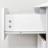 easycomfort easycomfort scrivania porta pc con 3 cassetti e 3 ripiani scrivania per camera e ufficio in legno 120x49x72cm bianco ean 8054111847582