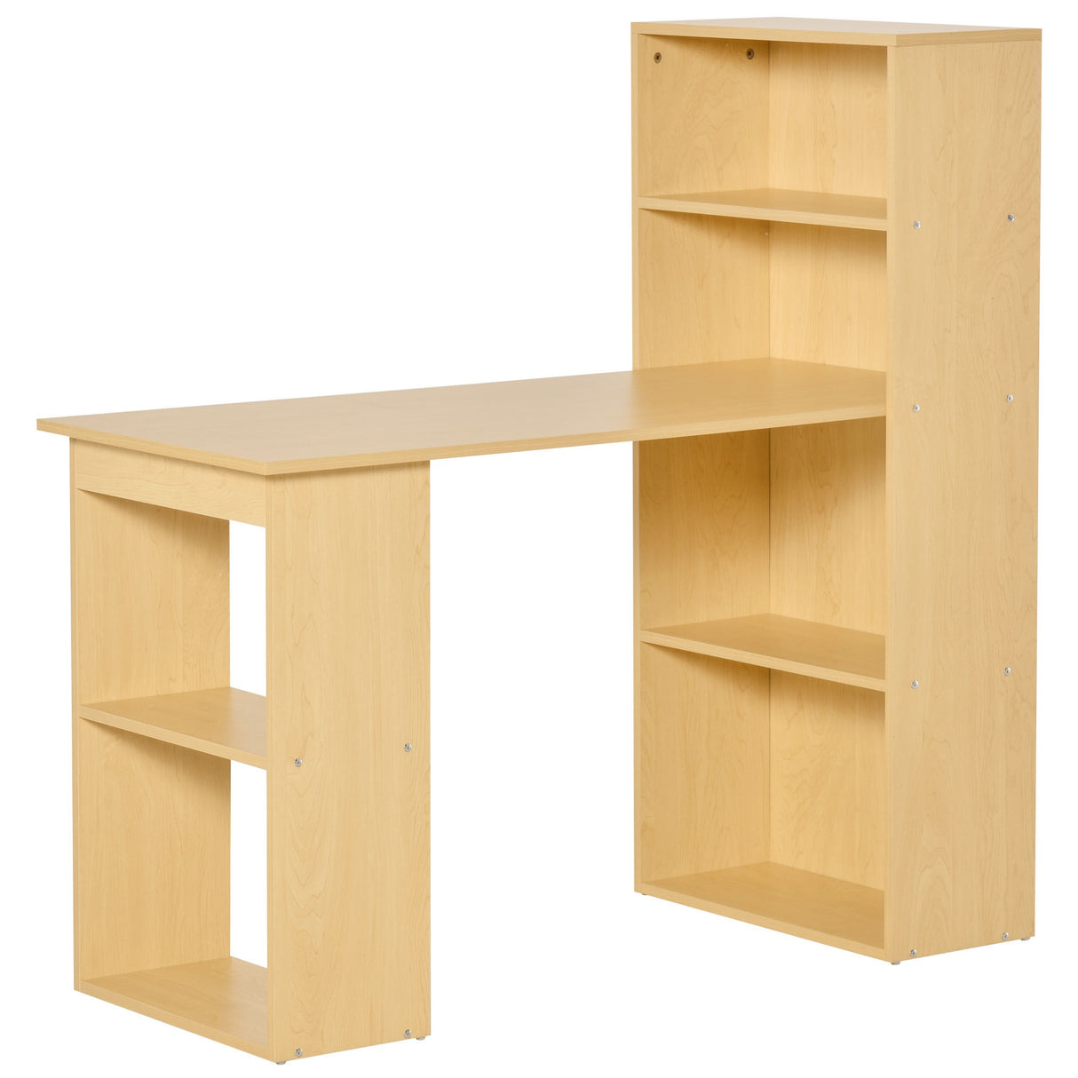 easycomfort easycomfort scrivania computer con libreria salvaspazio tavolo da pranzo per ufficio e studio in truciolato 120x55x120 cm ean 8054144134253
