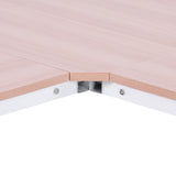 easycomfort easycomfort scrivania angolo spaziosa in legno e metallo rovere e bianco ean 8054144134208