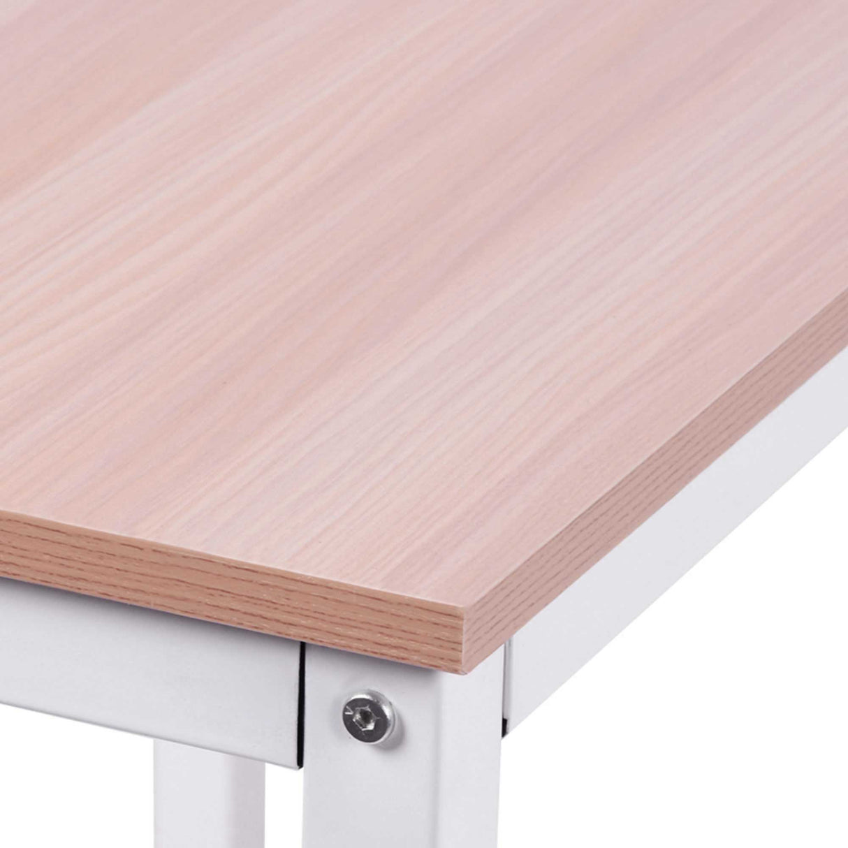 easycomfort easycomfort scrivania angolo spaziosa in legno e metallo rovere e bianco ean 8054144134208