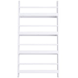 easycomfort easycomfort libreria da parete con 4 ripiani in legno bianco impermeabile carico massimo 30kg 59cm x 12cm x 113cm ean 8054111841955