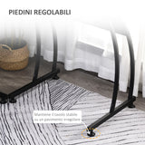 easycomfort easycomfort scrivania angolo in legno e metallo nera 112 5 x 152 x 74cm ean 8054144131795
