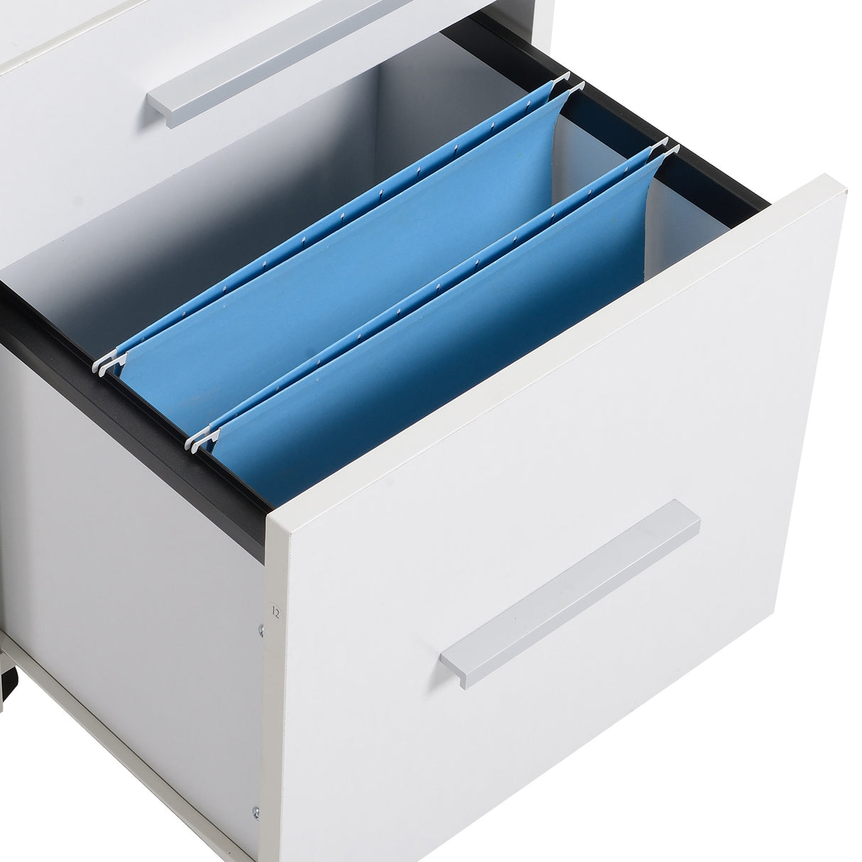 easycomfort easycomfort cassettiera portadocumento da ufficio bianca in legno 3 cassetti con chiavi e 5 ruote 39 2 x 40 x 65 4cm ean 8054144130576