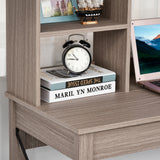 easycomfort easycomfort scrivania scaffale con libreria sopra in legno per camera cameretta o ufficio salvaspazio 105x50x137 5cm ean 8054144132228