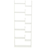 easycomfort easycomfort libreria moderna a 6 livelli con 11 scaffali aperti per studio e soggiorno 61x23x162 6 cm bianco