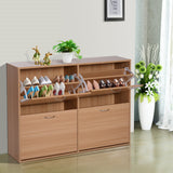 easycomfort easycomfort scarpiera salvaspazio capacita 24 ingresso e camera da letto legno 120x24x81cm