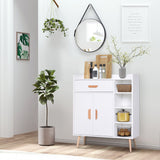 easycomfort easycomfort mobiletto con piedini in legno di pino bianco 80 x 29 5 x 96cm ean 8054111848046