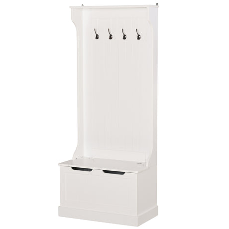 easycomfort easycomfort appendiabiti con panca contenitore in mdf per casa e ingresso max 100kg 71 5 x 39 5 x 170cm bianco ean 8054144139944