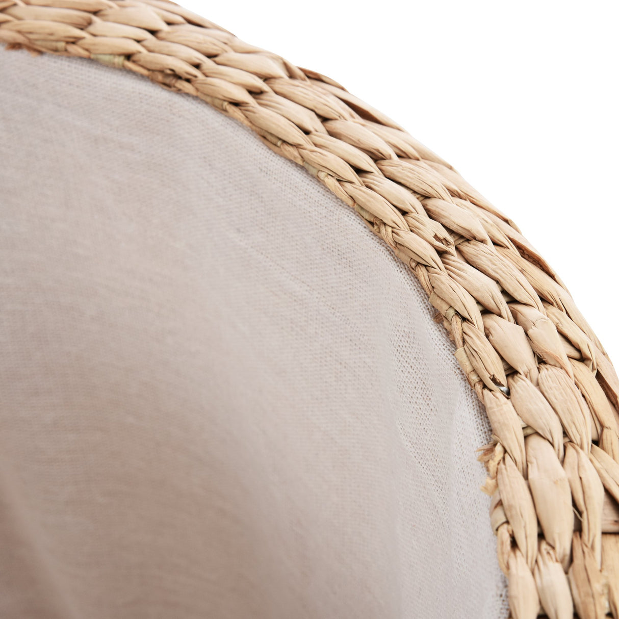easycomfort easycomfort pouf contenitore rotondo stile boho con rivestimento naturale tavolino da salotto 43x43cm kaki