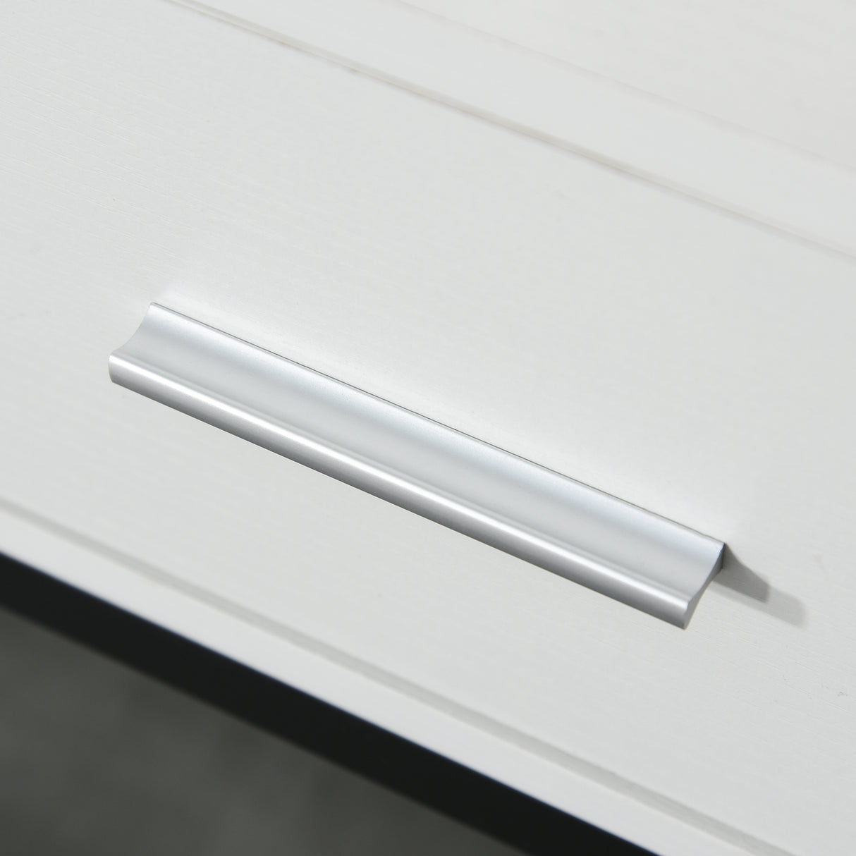 easycomfort easycomfort tavolo consolle per ingresso con 2 cassetti in legno bianco e metallo nero ean 8054144132648