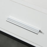 easycomfort easycomfort tavolo consolle per ingresso con 2 cassetti in legno bianco e metallo nero ean 8054144132648