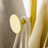 easycomfort easycomfort appendiabiti con 2 ganci per ingresso camera da letto e soggiorno in metallo e marmo 35x25x170 cm oro e nero