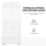 easycomfort easycomfort mobiletto armadietto multiuso 2 cassetti e 2 armadietti apertura a pressione mobile per soggiorno cucina ufficio