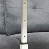easycomfort easycomfort tavolino porta pc con altezza regolabile e ruote 60x40x52 5 84cm bianco
