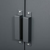 easycomfort easycomfort mobiletto multiuso a 2 ante stile industriale armadietto metallico per casa e garage grigio