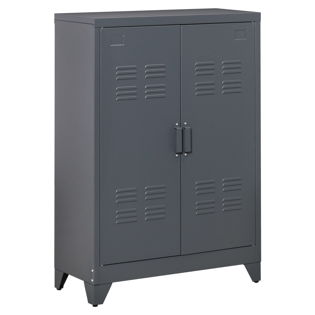 easycomfort easycomfort mobiletto multiuso a 2 ante stile industriale armadietto metallico per casa e garage grigio