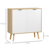 easycomfort easycomfort mobile multiuso moderno in truciolato e legno di pino con ripiano interno regolabile su 3 livelli 77x35x77 5 cm