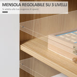 easycomfort easycomfort mobile multiuso moderno in truciolato e legno di pino con ripiano interno regolabile su 3 livelli 77x35x77 5 cm