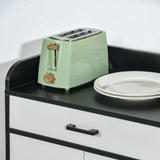 easycomfort easycomfort mobiletto da cucina moderno in mdf con 2 armadietti 1 cassetto e ripiani regolabili 90x40x90 cm bianco e nero