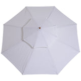 easycomfort easycomfort ombrellone da giardino terrazzo in legno con doppio tetto impermeabile crema 2.7 2.6m