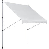 easycomfort tenda da sole da esterno a rullo con manovella altezza e angolazione regolabile 200x150cm