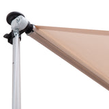 easycomfort easycomfort tenda da sole avvolgibile autoportante beige 300 150cm