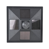 easycomfort easycomfort lampione da giardino led a pannelli solari nero 120cm
