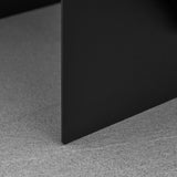 easycomfort braciere da giardino in acciaio quadrato con maniglie 50x45x30cm nero