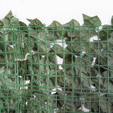 easycomfort rotolo di siepe artificiale per balcone e giardino in pe anti uv con foglie verde scuro 240x100cm