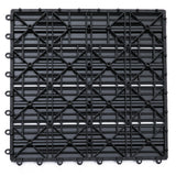 easycomfort easycomfort piastrelle da giardino incastrabili set da 11 mattonelle per esterno pavimentazione giardino grigio 30x30x2.2cm