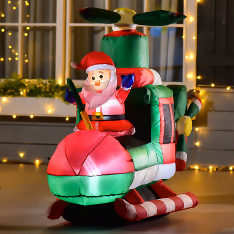 easycomfort easycomfort babbo natale gonfiabile da esterno 4 luci led e gonfiatore multicolore