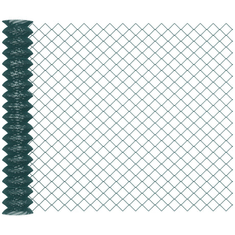 easycomfort easycomfort rete di recinzione in acciaio e pvc per spazi esterni rotolo da 25m e altezza 1 7m verde