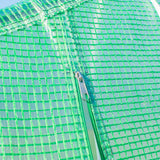 easycomfort easycomfort serra da giardino a tunnel con 8 finestre e porta avvolgibile 6x3x2m