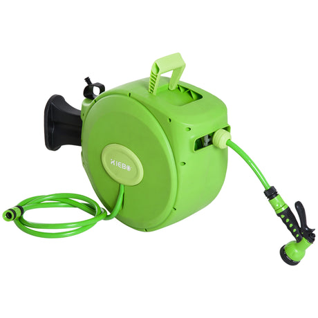 easycomfort easycomfort rullo avvolgitubo riavvolgimento automatico con ugello multifunzionale giardino 20 metri