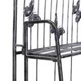 easycomfort easycomfort fioriera a scaffale a 3 ripiani da giardino balcone interno grigio argento 44 x 25 x96 cm