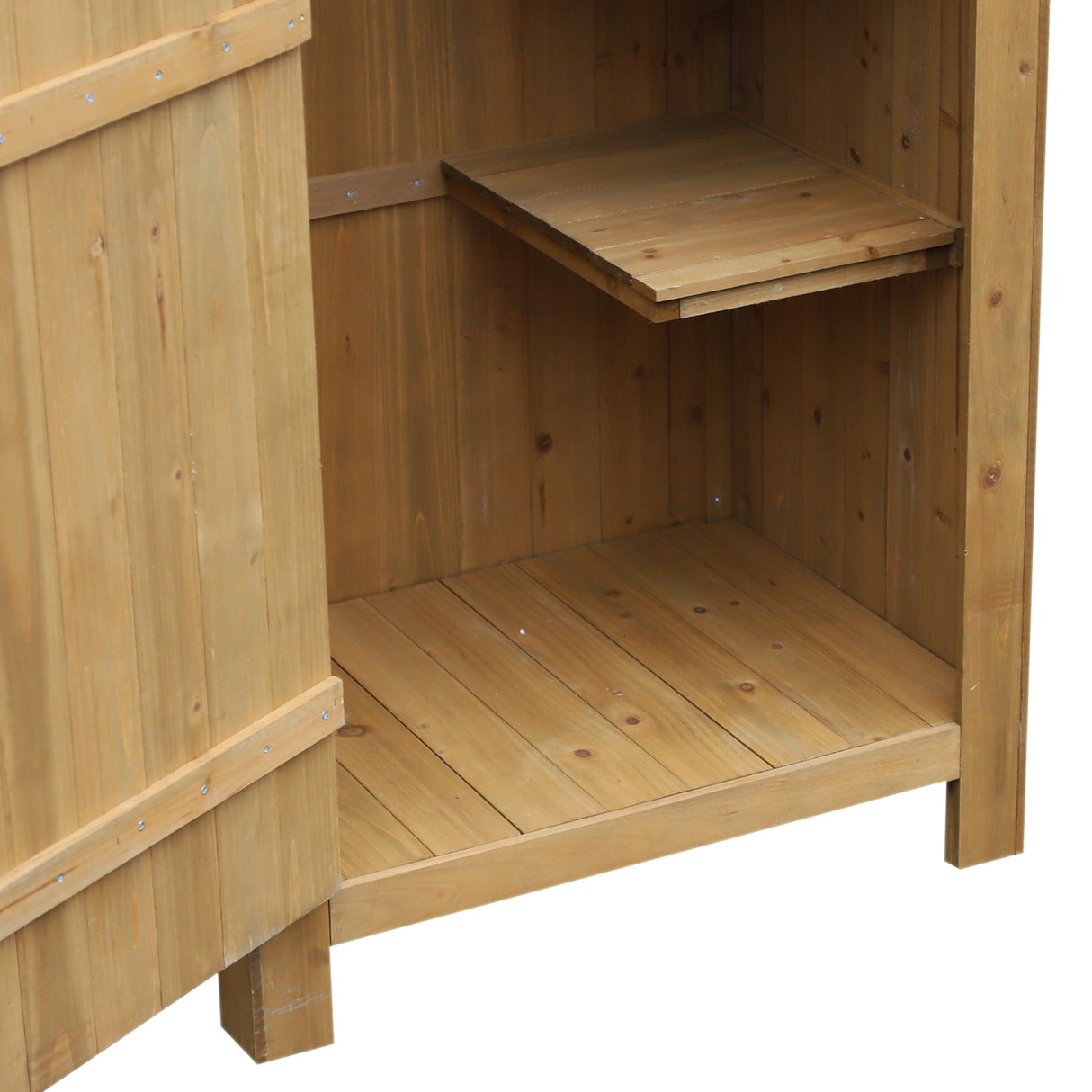 easycomfort easycomfort casetta porta attrezzi da giardino in legno impermeabile con porte e mensole