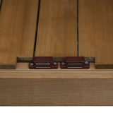 easycomfort armadio porta attrezzi da giardino impermeabile 3 ripiani in legno 87x46.5x160cm
