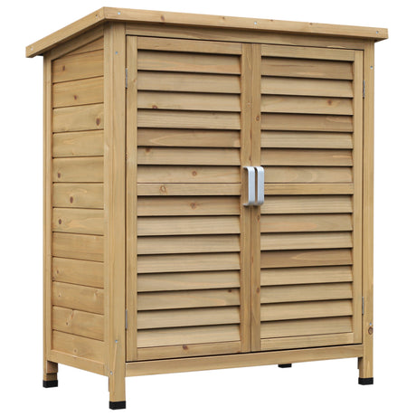 easycomfort casetta da giardino in legno di abete con tetto in bitume impermeabile 87x46.5x96.5cm