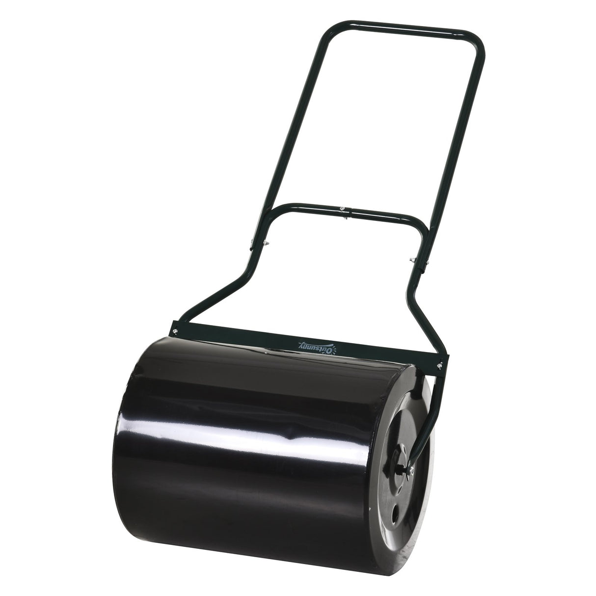 easycomfort easycomfort rullo da giardino in metallo nero serbatoio 60 l 50 cm