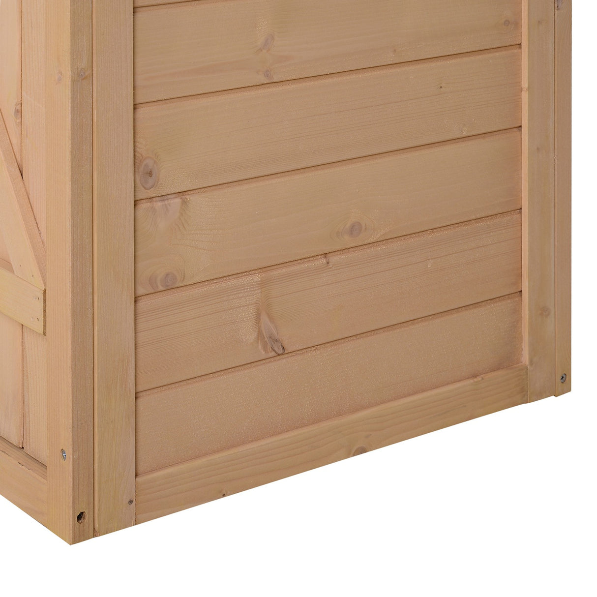 easycomfort easycomfort capanno attrezzi da esterno in legno abete impermeabile 75x56x115 cm