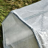 easycomfort mini serra da giardino e balcone in plastica pe e acciaio con chiusura a zip 99x71x60 cm