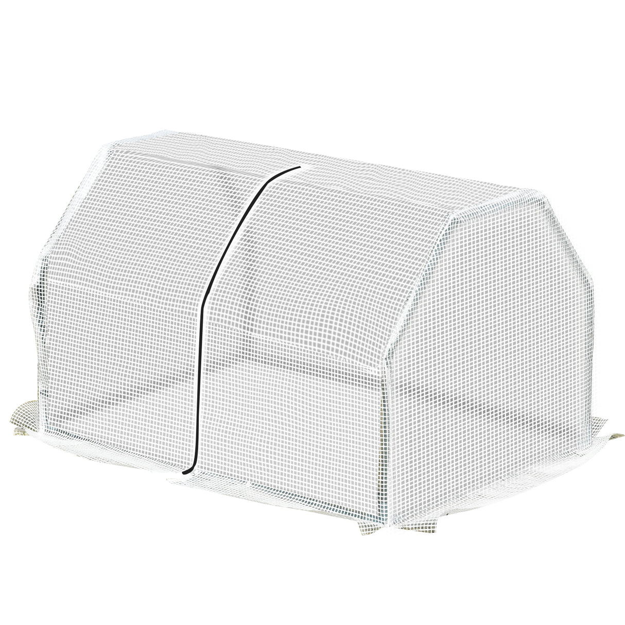 easycomfort mini serra da giardino e balcone in plastica pe e acciaio con chiusura a zip 99x71x60 cm