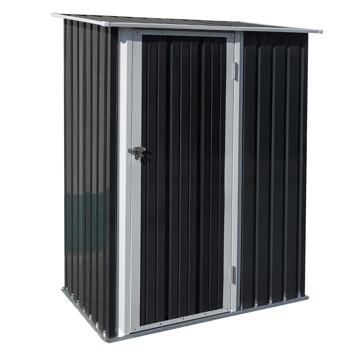 easycomfort casetta porta attrezzi capanno in acciaio impermeabile 142x84x189cm 30105