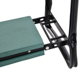 easycomfort easycomfort inginocchiatoio panca da giardino pieghevole con tasca porta attrezzi