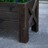 easycomfort easycomfort fioriera da esterno portapiante vaso per orto rialzato in legno